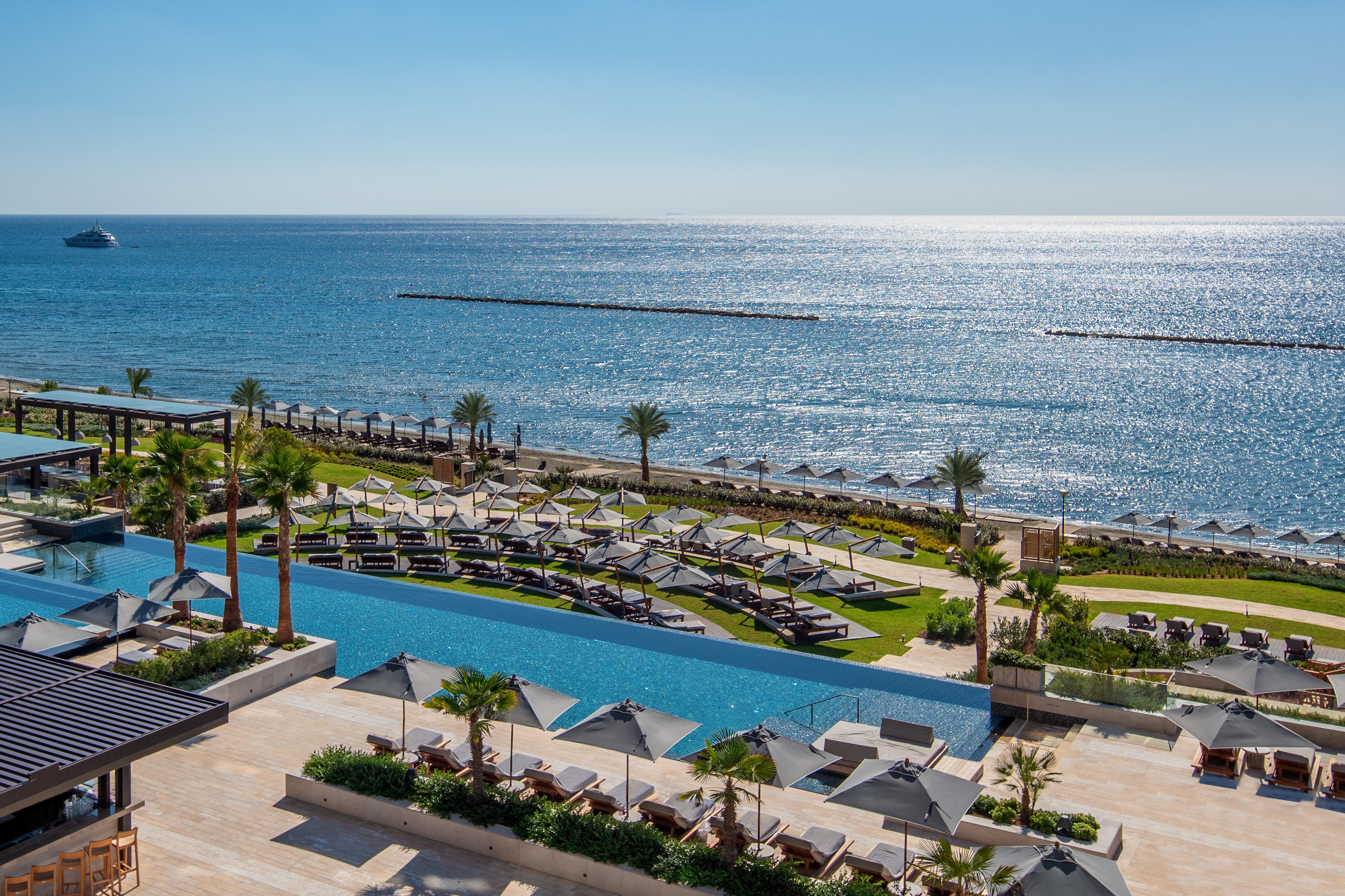 Amara - Sea Your Only View™ Limassol Luaran gambar The beach at the hotel